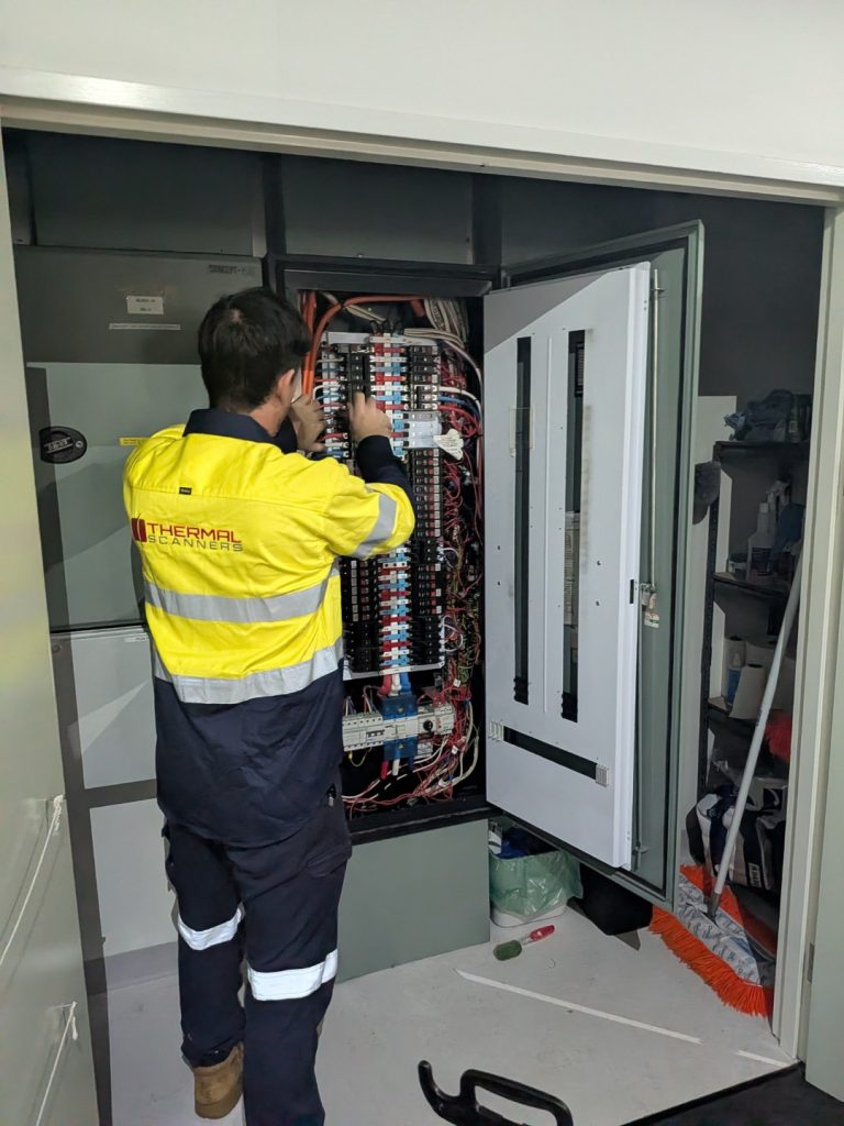 Thermal Scanners Employee Completing Electrical Repairs