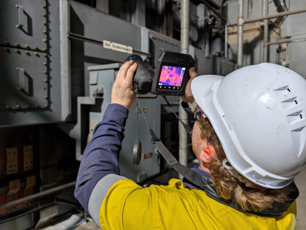 Thermal Scanning of HV Transformer